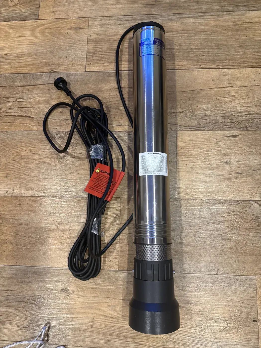 Priem DS5.1-40/5A stainless steel submersible pump with power lead